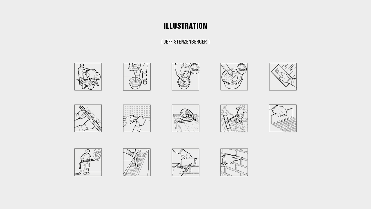 Quarzolith Packungsdesign: Illustrationen zur Erklärung für die Verarbeitung